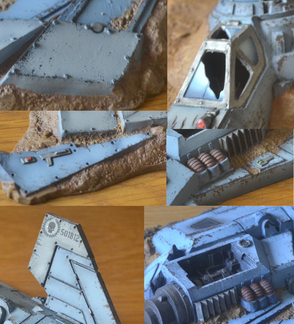 Décor Warhammer 40k - Aquila Lander écrasée - Battle For Macragge - Games Workshop - Occasion